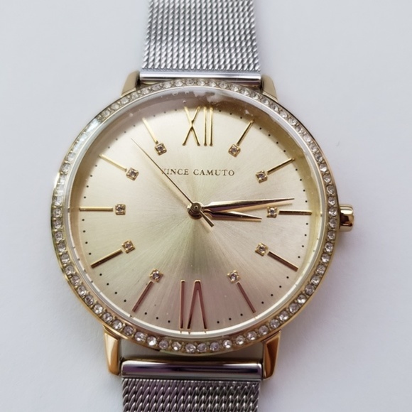 Vince Camuto 34mm Mesh Bracelet Watch - Picture 1 of 7